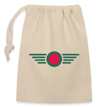 Ich liebe Bangladesch, Eleganz Stil Design T-Shirt - Verschließbarer Geschenkbeutel aus Baumwolle (14x20cm) - Natur - Vorne