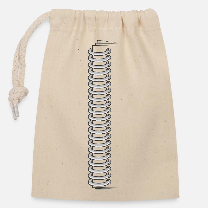 POSTSCRIPT - Closable cotton gift bag (14x20cm) - nature