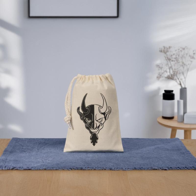 Devil evil dangerous cool Closable cotton gift bag (14x20cm)