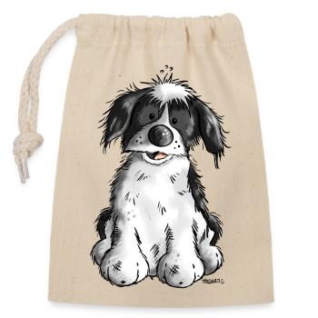 Mignon Havanais - Sac cadeau en coton avec cordon (14 x 20 cm) - nature - Devant
