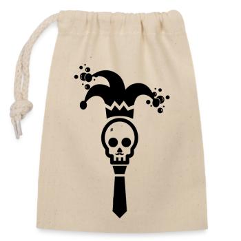 Style Death - Sac cadeau en coton avec cordon (14 x 20 cm) - nature - Devant