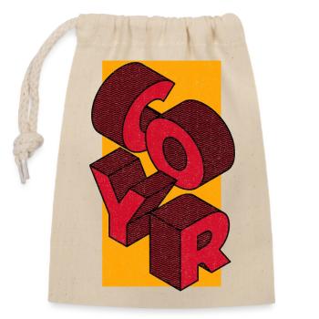 COYR (Come On You Reds) - Closable cotton gift bag (14x20cm) - nature - Front