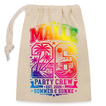 Malle 26 Jersey Multicoloured Mallorca - Closable cotton gift bag (14x20cm) - nature - Front