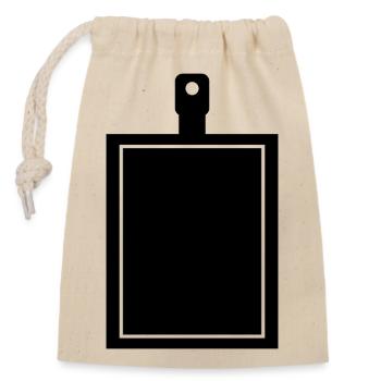 Chopping board - Closable cotton gift bag (14x20cm) - nature - Front