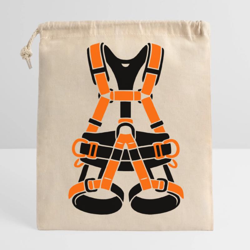 Climbing harness tree care tree climber climbing Closable cotton gift bag (14x20cm)