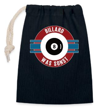 Billard Team Mannschaft Spieler Billardspieler - Verschließbarer Geschenkbeutel aus Baumwolle (14x20cm) - Navy - Vorne