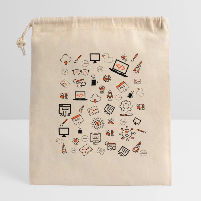 Programmierung von Java-Entwicklern Verschließbarer Geschenkbeutel aus Baumwolle (14x20cm)