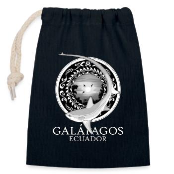 Fuchshai Drescherhai Galápagos Ecuador - Verschließbarer Geschenkbeutel aus Baumwolle (14x20cm) - Navy - Vorne