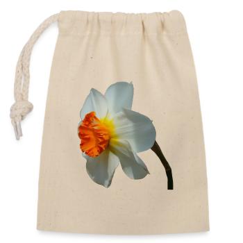 La jonquille est une fleur printanière - Sac cadeau en coton avec cordon (14 x 20 cm) - nature - Devant