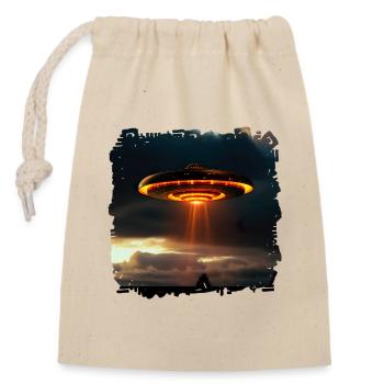 Augmentation des observations d’OVNIS - Sac cadeau en coton avec cordon (14 x 20 cm) - nature - Devant