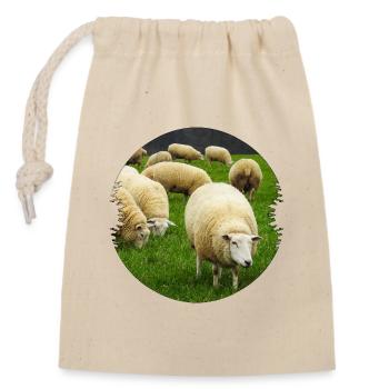 Les moutons sont des défenseurs idéaux du paysage - Sac cadeau en coton avec cordon (14 x 20 cm) - nature - Devant
