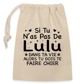 If you don't have a Lulu in your life Gift - Closable cotton gift bag (14x20cm) - nature - Front