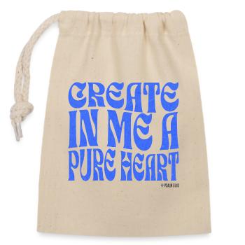 Christianity Christian Bible Verse - Closable cotton gift bag (14x20cm) - nature - Front