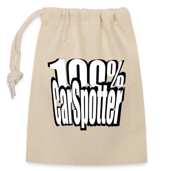 T-shirt accessoire CarSpotter #car #carspotter - Sac cadeau en coton avec cordon (14 x 20 cm) - nature - Devant