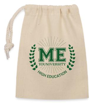 Me Youniversity - Sac cadeau en coton avec cordon (14 x 20 cm) - nature - Devant