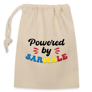 Propulsé par Sarmale - Sac cadeau en coton avec cordon (14 x 20 cm) - nature - Devant