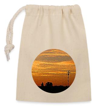 The golden sky in summer - Closable cotton gift bag (14x20cm) - nature - Front