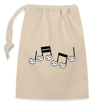 Halloween costume party music teacher - Closable cotton gift bag (14x20cm) - nature - Front