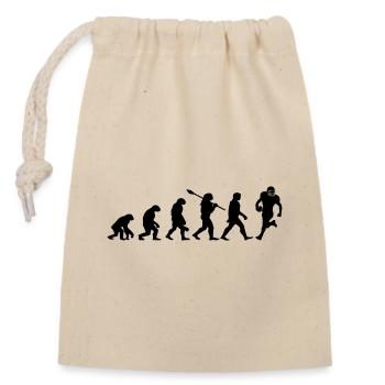 Evolution Rugby - Sac cadeau en coton avec cordon (14 x 20 cm) - nature - Devant