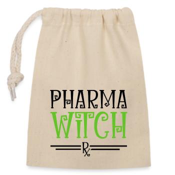 Apotheke Halloween - Verschließbarer Geschenkbeutel aus Baumwolle (14x20cm) - Natur - Vorne