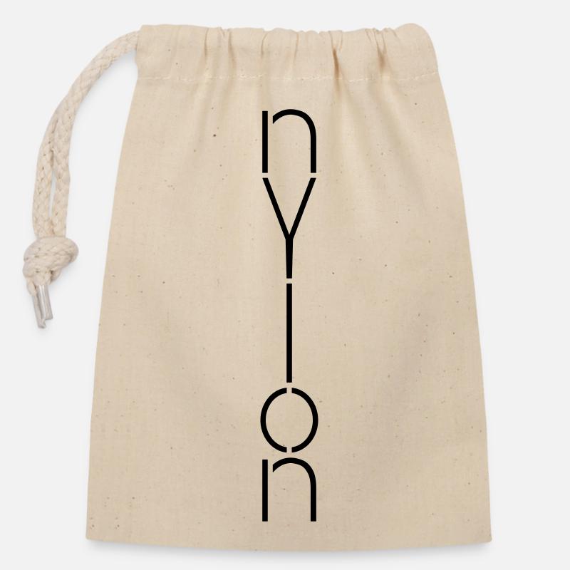 Nylon - Verschließbarer Geschenkbeutel aus Baumwolle (14x20cm) - Natur