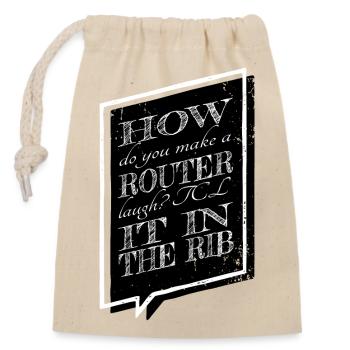 quote health informatics specialist tshirts - Closable cotton gift bag (14x20cm) - nature - Front