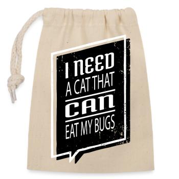 Programming Language - Closable cotton gift bag (14x20cm) - nature - Front