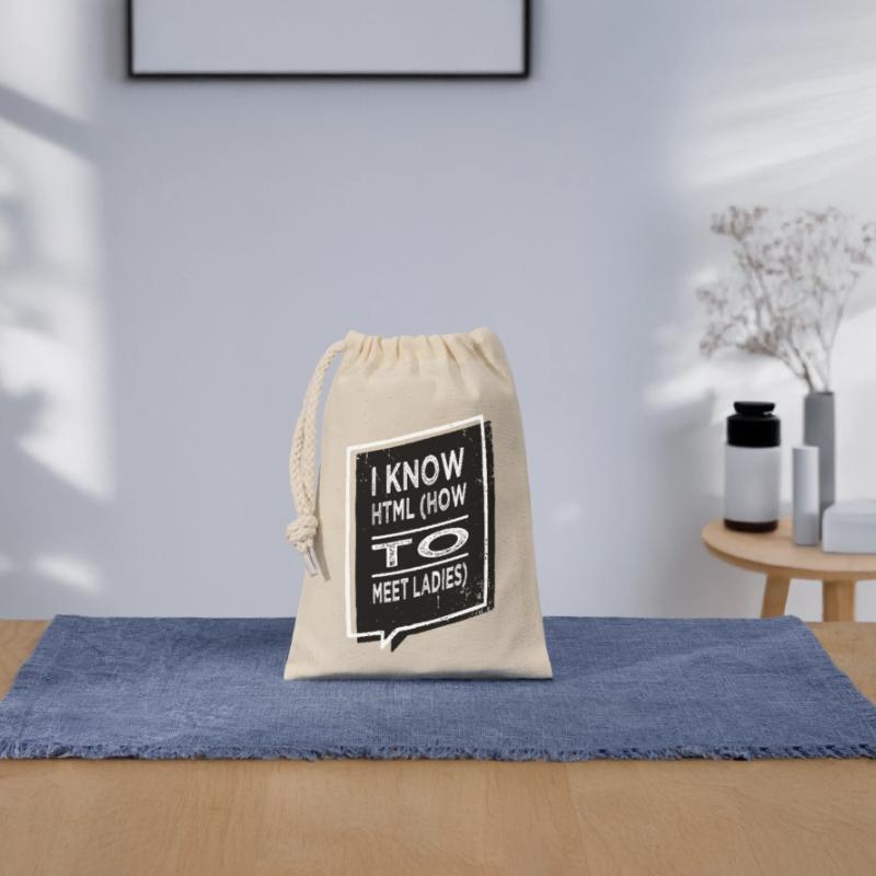 but i do analyst hacker quote hacking engineer Verschließbarer Geschenkbeutel aus Baumwolle (14x20cm)