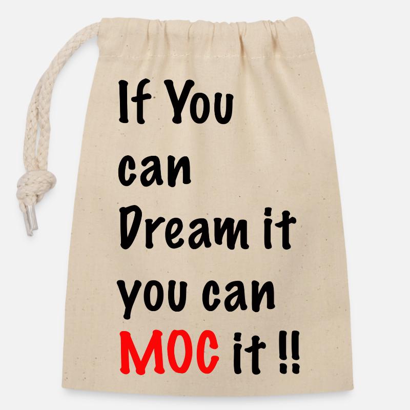 MOC MOC - Closable cotton gift bag (14x20cm) - nature