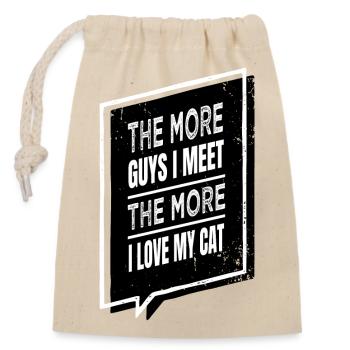 Quote Terrier Gift Funny Saying Dog Breed - Closable cotton gift bag (14x20cm) - nature - Front