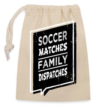 soccer strategy soccer teams gift - Verschließbarer Geschenkbeutel aus Baumwolle (14x20cm) - Natur - Vorne