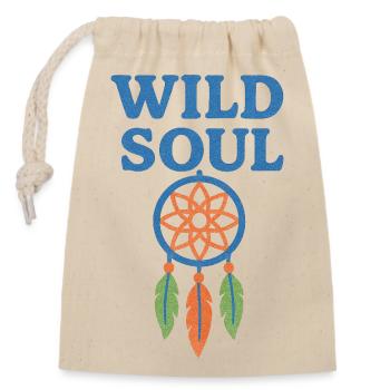 Wild Soul Dreamcatcher - Closable cotton gift bag (14x20cm) - nature - Front