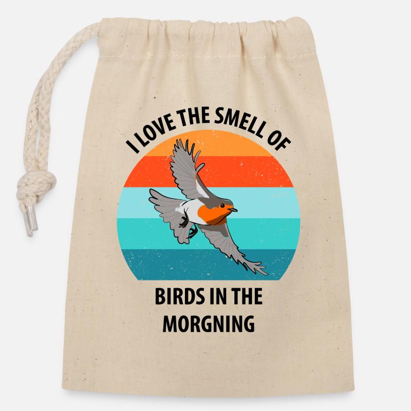 Bird Watching Bird Watching Birding Bird - Closable cotton gift bag (14x20cm) - nature