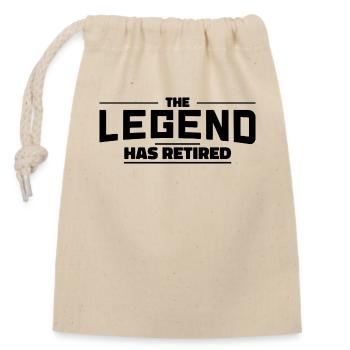 The Legend has Retired Rente Renter Gift - Closable cotton gift bag (14x20cm) - nature - Front