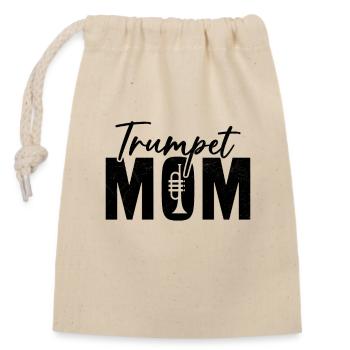Mama Trompeter Humor Geschenk Frau - Verschließbarer Geschenkbeutel aus Baumwolle (14x20cm) - Natur - Vorne