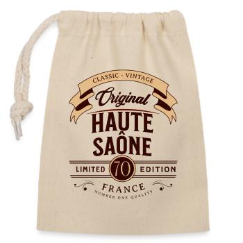 Haute-Saône Department France - Closable cotton gift bag (14x20cm) - nature - Front