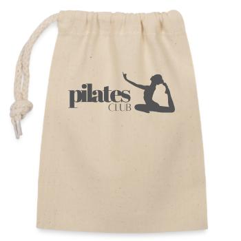 Pilates Club - Verschließbarer Geschenkbeutel aus Baumwolle (14x20cm) - Natur - Vorne