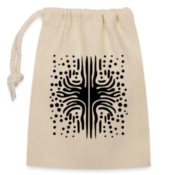 Chladni Oscillation : l’art unique de la mode urbaine - Sac cadeau en coton avec cordon (14 x 20 cm) - nature - Devant