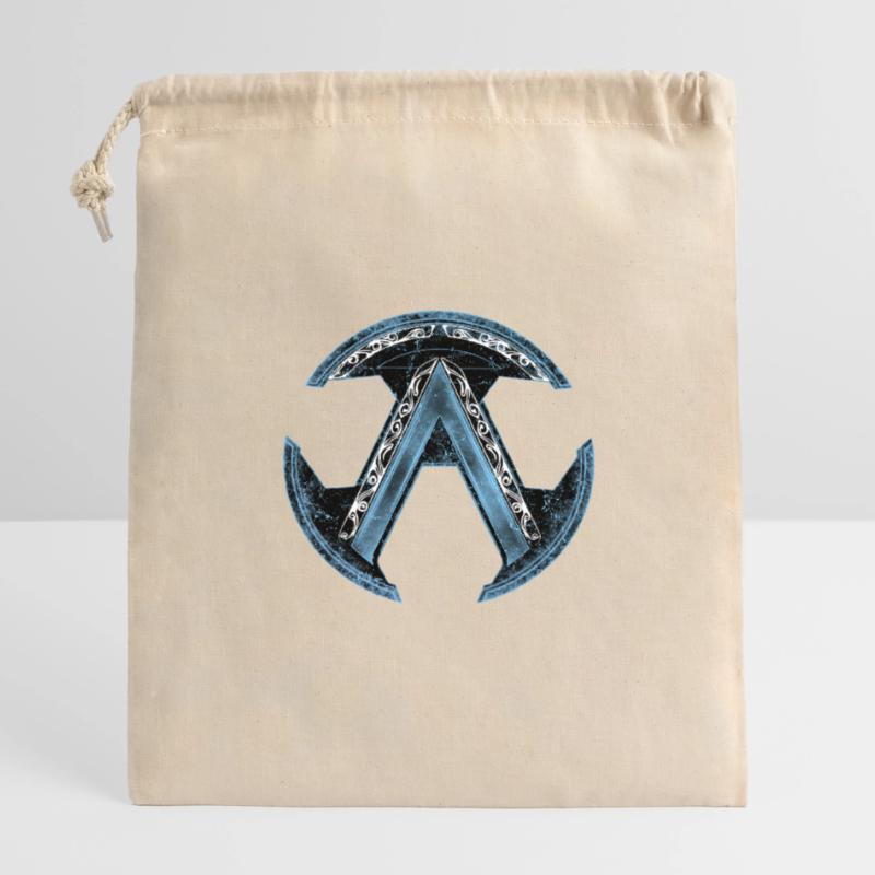 Celtic Sparta Lambda Blue Ice Sac cadeau en coton avec cordon (14 x 20 cm)