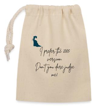 Rions avec Jane Austen - Sac cadeau en coton avec cordon (14 x 20 cm) - nature - Devant