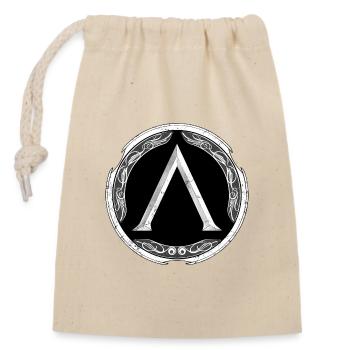 Sparta Krieger - Sac cadeau en coton avec cordon (14 x 20 cm) - nature - Devant