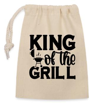 King Of The Grill - Closable cotton gift bag (14x20cm) - nature - Front