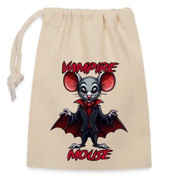 Mouse / Animal / Cute / Pet / Rodent - Closable cotton gift bag (14x20cm) - nature - Front