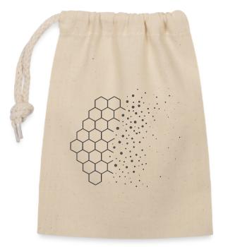 Dérive d’entropie – Conception physique - Sac cadeau en coton avec cordon (14 x 20 cm) - nature - Devant