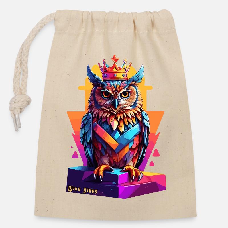 Sagesse - Sac cadeau en coton avec cordon (14 x 20 cm) - nature