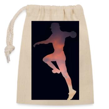 Chute de handball - Sac cadeau en coton avec cordon (14 x 20 cm) - nature - Devant