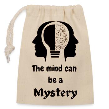 The mind can be a mystery - Closable cotton gift bag (14x20cm) - nature - Front