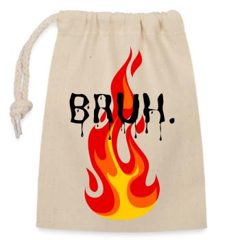 Vibrating Flame for Dynamic Outfits - Closable cotton gift bag (14x20cm) - nature - Front