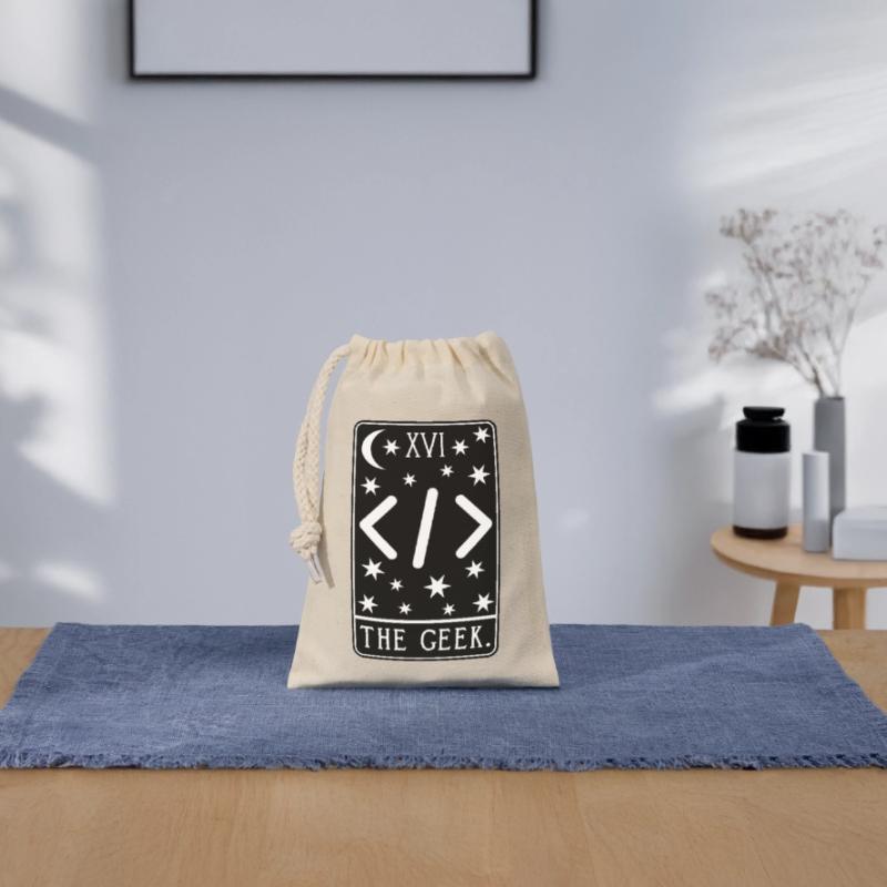 Programmierer Tarotkarte - Code für Entwickler von Programmier-Geeks Verschließbarer Geschenkbeutel aus Baumwolle (14x20cm)