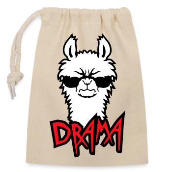 Lama Cool Wütend Sonnenbrille Pelzig Sauer Alpaka - Verschließbarer Geschenkbeutel aus Baumwolle (14x20cm) - Natur - Vorne